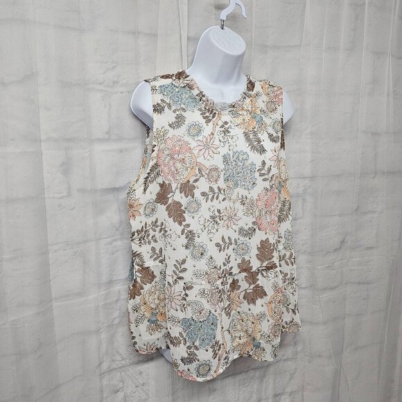 LOFT Pink and White Boxy Blouse - Picture 3 of 9